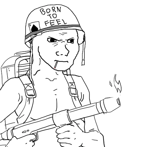 wojak riot police, angry meme, wojak fascist, wojak weapon, wojak coloring
