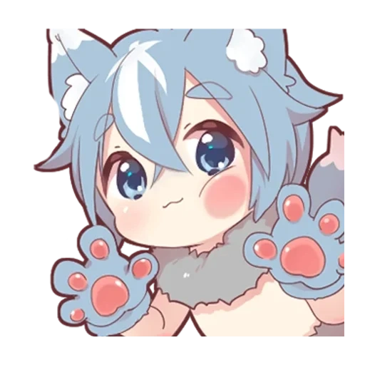 ash kitten, karakter anime, humanisasi animasi chibi