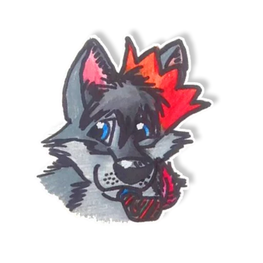 wolf, nick wolf, frie spitz, frie's badge, hot sticking wolf