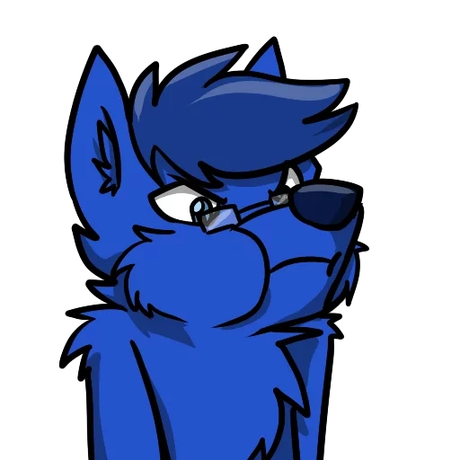 animation, blue fox, gorilla art, blue hyena, fictional character