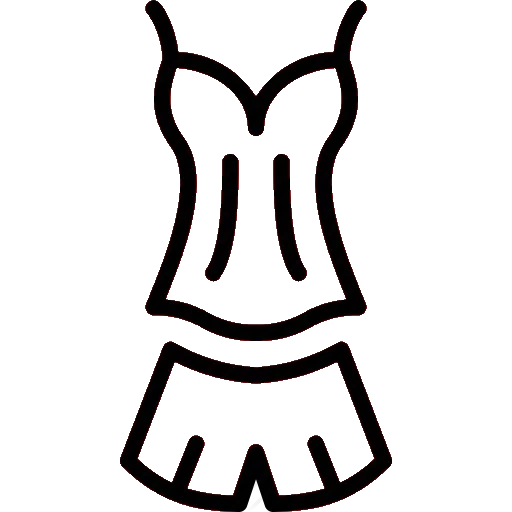 the outline of the dress, clothing icon, icon dress, clothing icon