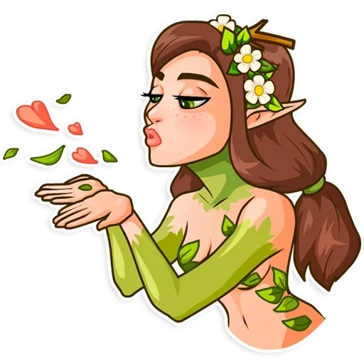 elf, forest nymph, forest nymph, forest nymph a