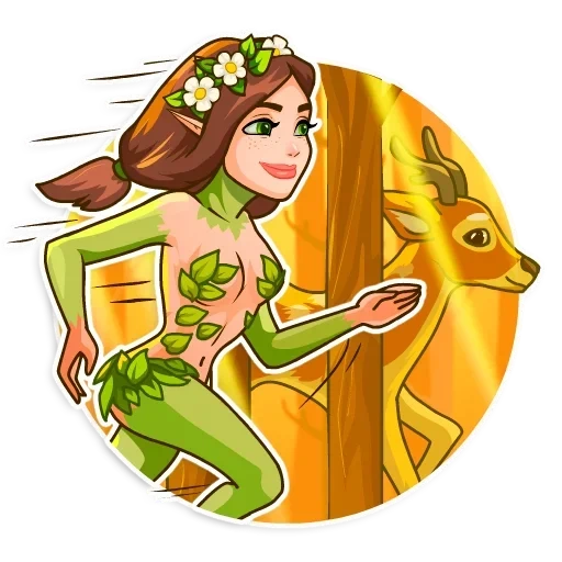 forest fairy, forest nymph, the girl of the forest, forest nymph a