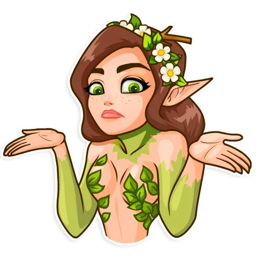elf, forest nymph, forest nymph a