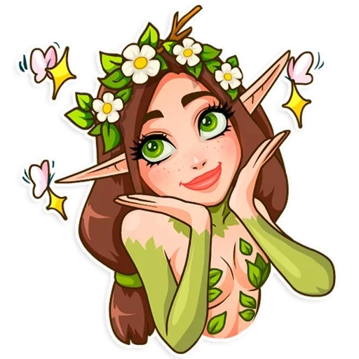elf, girl, forest nymph, penelope elf, forest nymph a