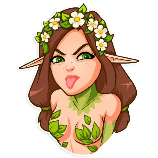 elf, elf, forest nymph, forest nymph a