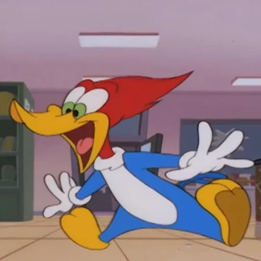 woody woodpecker, pic de bois ort, woody woodpecker 1999, personnages woodwood woody, série animée woody woodpecker