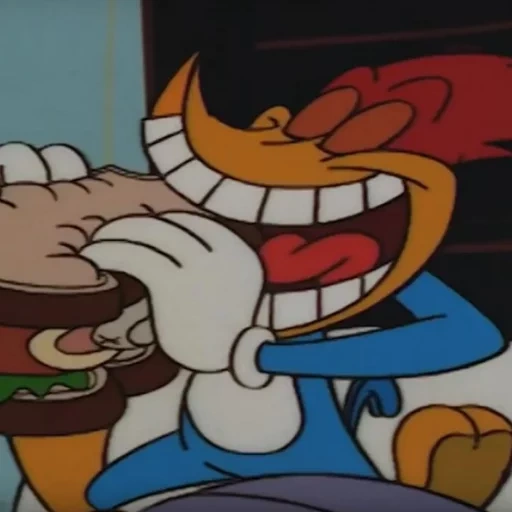 animazione, hot dog kaphead, mantello nero di quaga, kwaga quark jack, pica pau pan fried