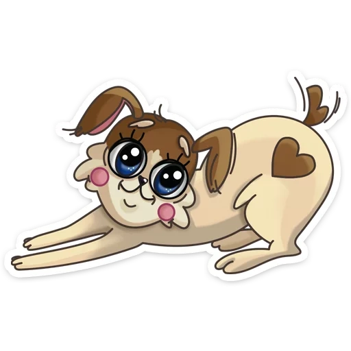 gav know, wof wof, m pug, carlins de dessins animés, dessin animé de mops art