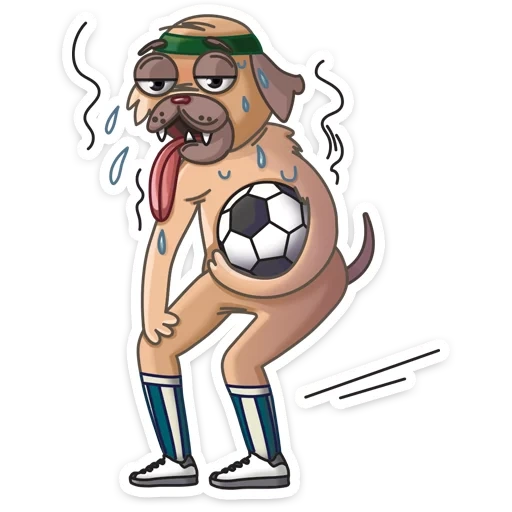 pug, diggi, malandro, pak zabivaka, ilustração de pug