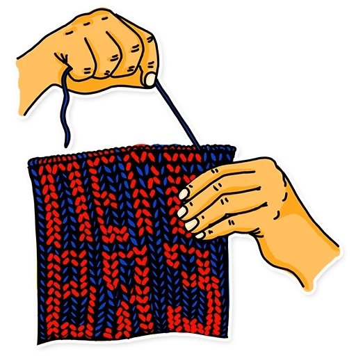 вязание, вязание спицах, техника вязания, тунисское вязание пояс, руки вяжут спицами рисунок