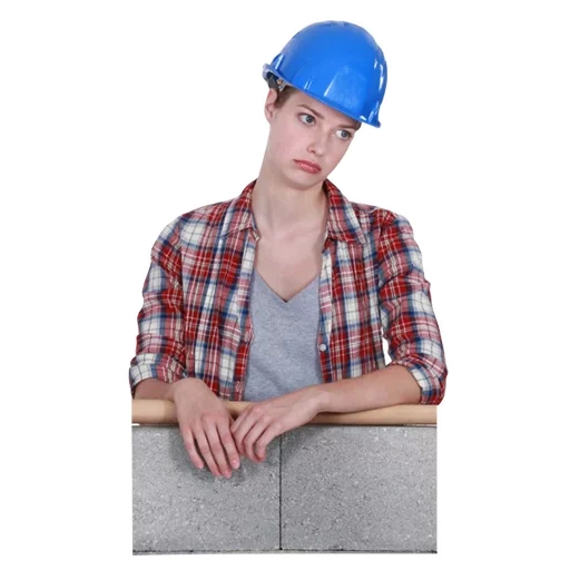 personal, chica albañil, chica de construcción, sombrero de seguridad para niñas de inventario de fotos