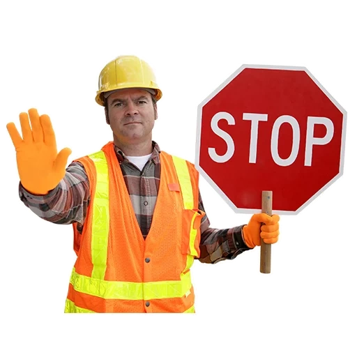 employee, stop meme, stop construction