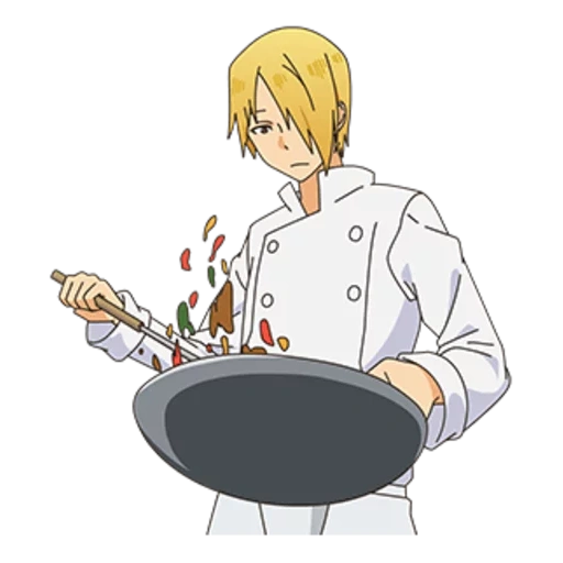 sato puro, chef sanji, personagem de anime, sanji winsmok kuhne, animação de meio período de sato