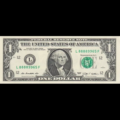 доллар, 1 доллар, доллар сша, один доллар, доллар купюра