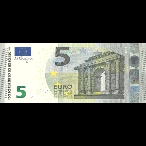 купюры, 5 евро, купюра 5 евро, евро банкноты, 5 евро банкнота
