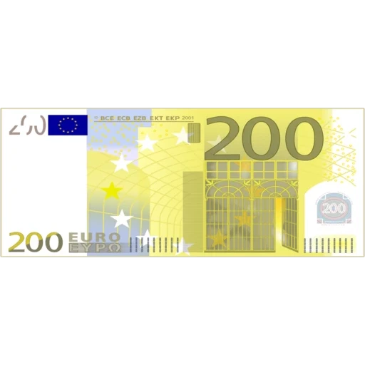 200 euro, 200 евро, купюра 200 евро, 200 евро 200 рублей, купюра 200 евро оригинал