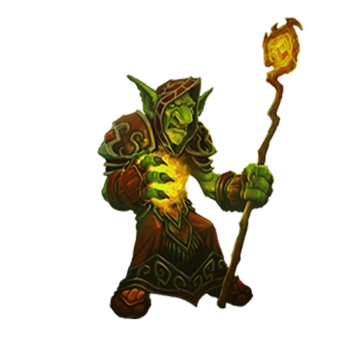 mago di goblin wow, mago goblin della seconda guerra mondiale, eroi di varcraft, la testa dei goblin wow, valley goblin warcraft