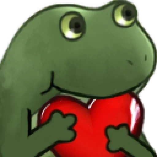 frog, worry, emote, the heart, worry frog