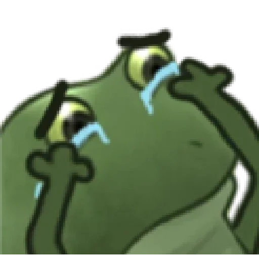 worry, emote, frog, zhaba frog, green toad