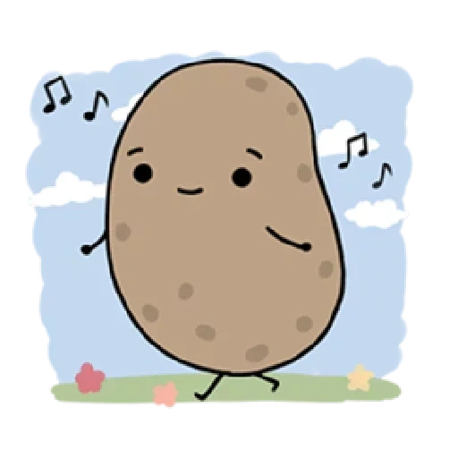 batatas, batata, desenho de batata, a batata é engraçada, batatas desenhando