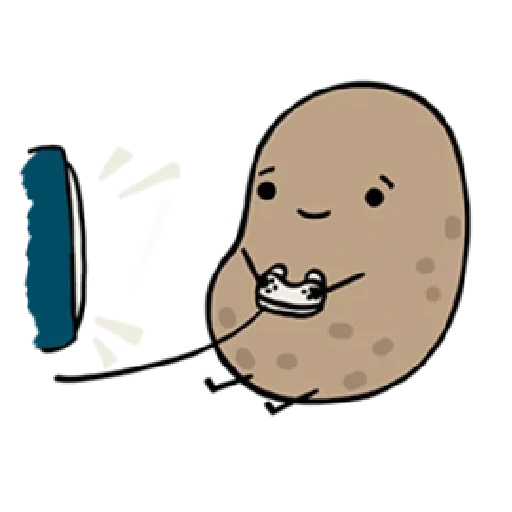 patate, disegno di patate, la patata è divertente