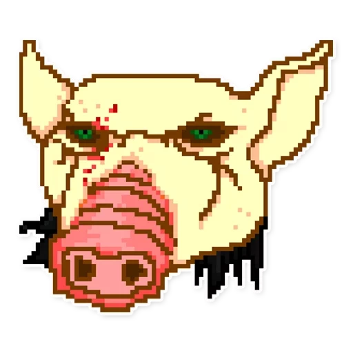 tony holine miami mask, holine character miami pig
