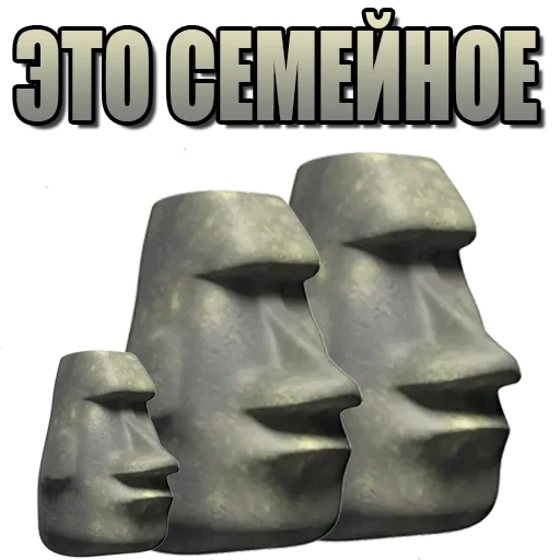 moai statues, moai stone emoji, statues of easter island, watsap stone head