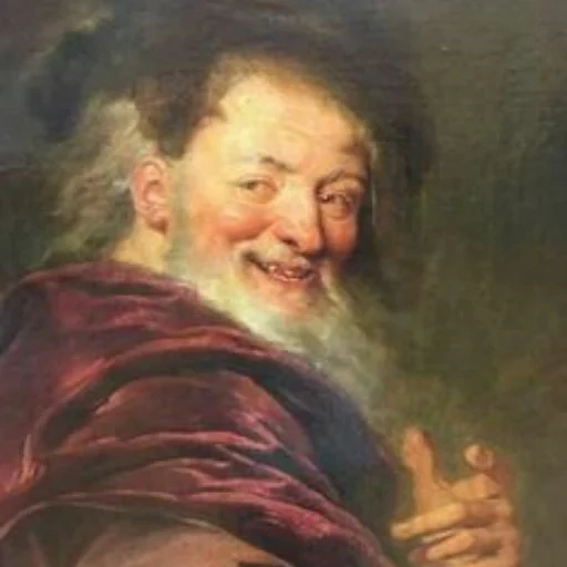 lukisan, democritus, ilustrasi, antoine kwapel, democritus abdul