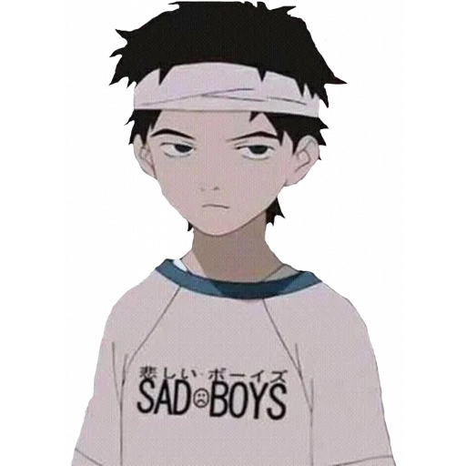 рисунок, аниме парни, аниме sad boy, sad boy anime, naota sad boy аниме