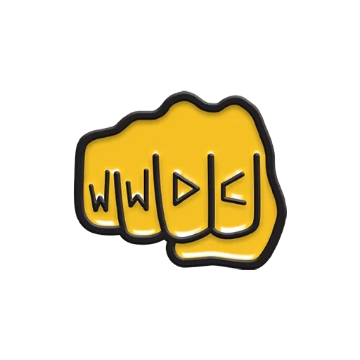 logo, pugno, pugno giallo, emoticon pugno, logo fist
