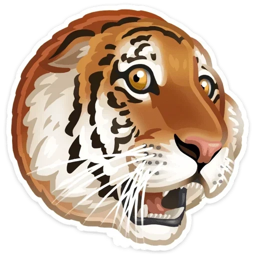 la tigre, gli animali, sticker di tigre, tigre nord-orientale