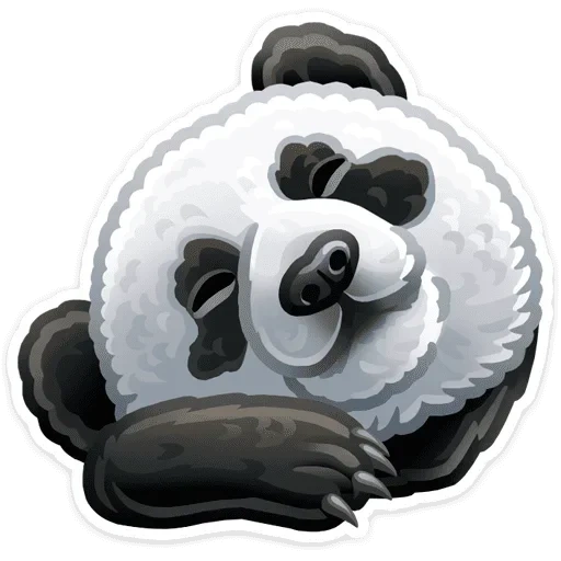 the panda, der panda panda, panda abzeichen