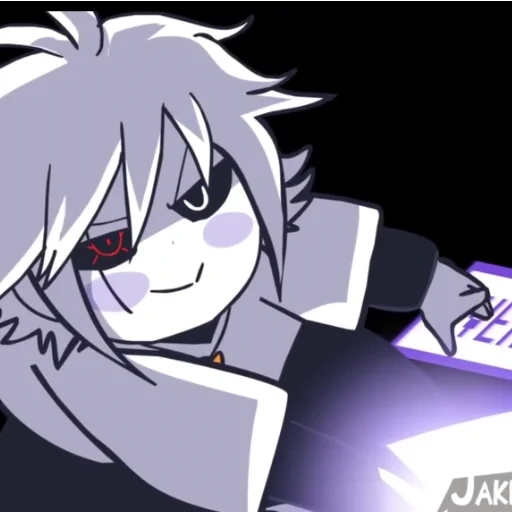 anime, x tale chara, cross chara interno passing juice, koris frisk