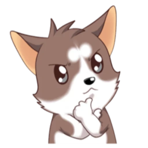 peloso, anime, corgi, linea corgi, furri dog