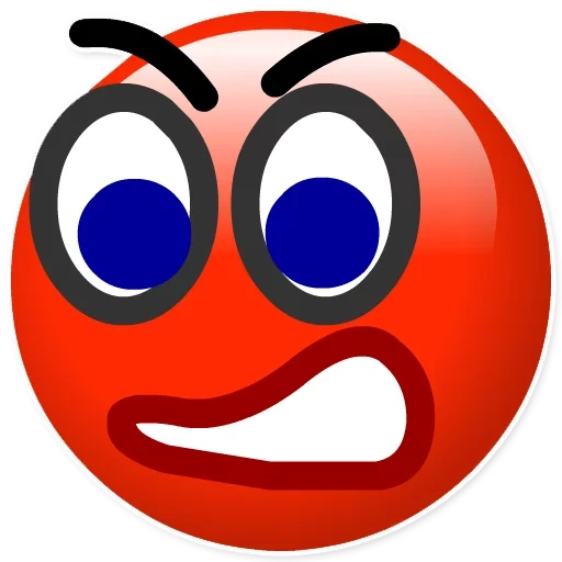 an angry smiling face, smiling face anger, red smiling face, a disgruntled smiling face, red smile smiling face