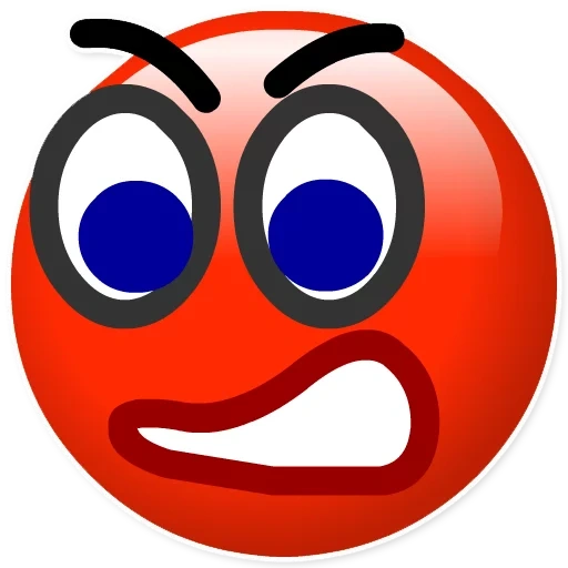 senyum jahat, kemarahan tersenyum, emotikon merah, emoticon yang tidak senang, smiley tersenyum merah