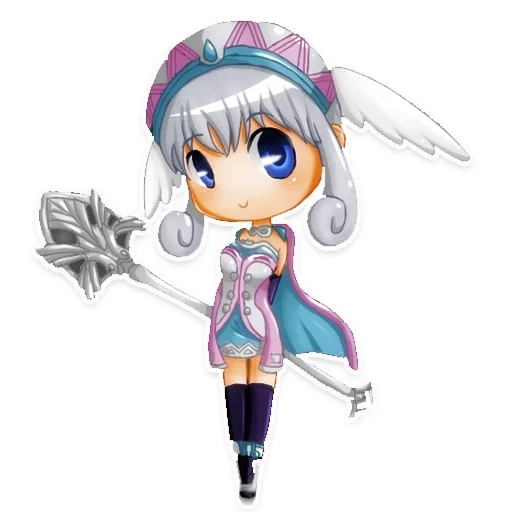 chibi, chibiki, forêt de chibi, bel anime, filles chibi