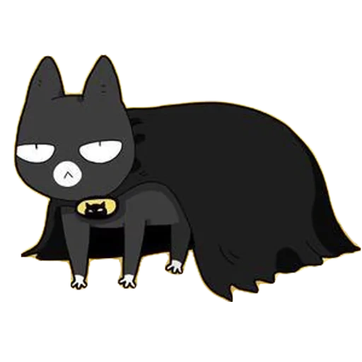 cat batman, kitten batman, firecat logo, kotiki lingvistov, cartoon cat batman