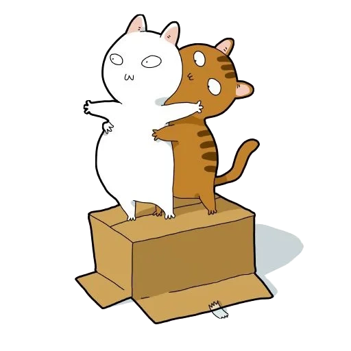 cat, cat, cat, cats, cat box drawing