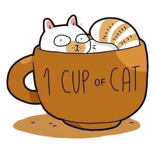 die katze ist eine tasse, kawaii katzenbecher, kitty sryzovka becher, kawaii katzen von tassen, kawaii cats tasse