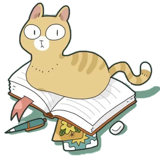cat, пак кот, кот книгой, кот ноутбуком