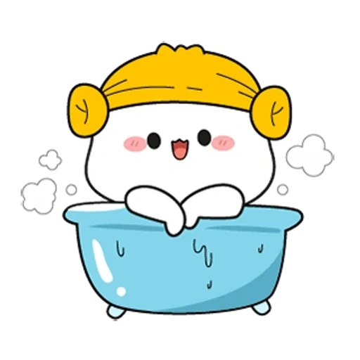 shower, kawai, splint, kawai pictures, kawai sticker