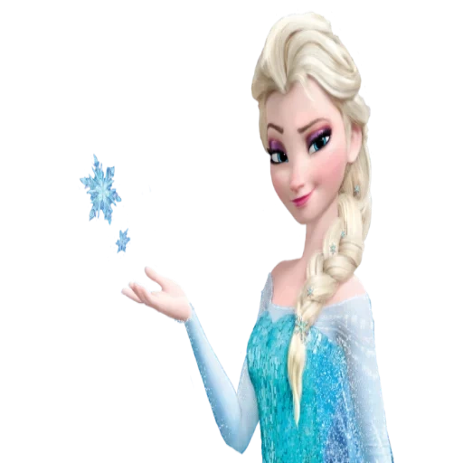 elsa, frozen elsa, elsa frosen, cold elsa, portrait of elsa on a white background