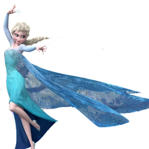 elzi, elsa frozen, a cold heart, elsa on a white background, transparent princess