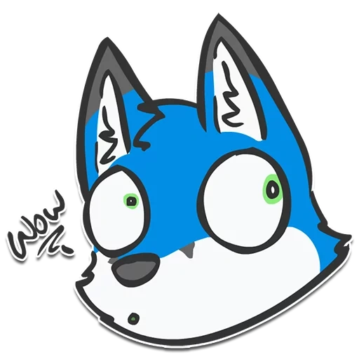 lobo, caricatura de husky, vector de husky, imagen vectorial husky