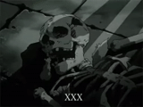 темнота, человек, skeleton, череп 88, череп аниме