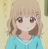 anime carino, anime girl, sakurako omura, pensiero di animazione, gif di yuru yuri
