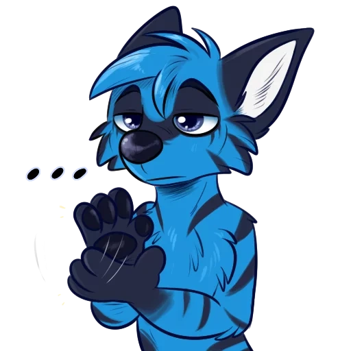 fuli, frie art, frie art, blue hyena