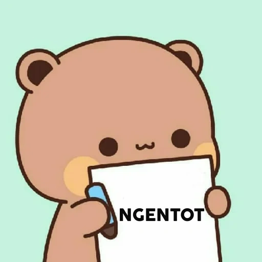 мемы, прикол, cute bear, cute anime, милые рисунки